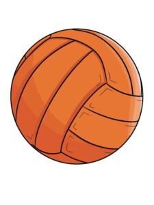 Volleyball drawing tutorial - web story - complete