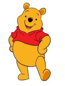 Winnie the Pooh drawing tutorial - web story - complete