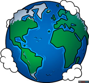 How to Draw a Cartoon Earth Featured Image