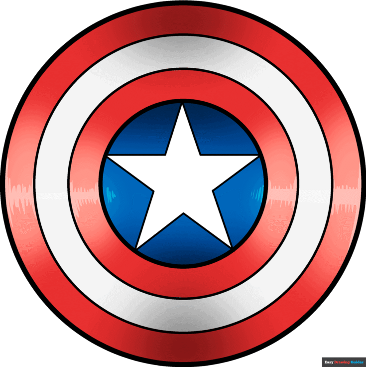 How to Draw Captain America's Shield Featured Image