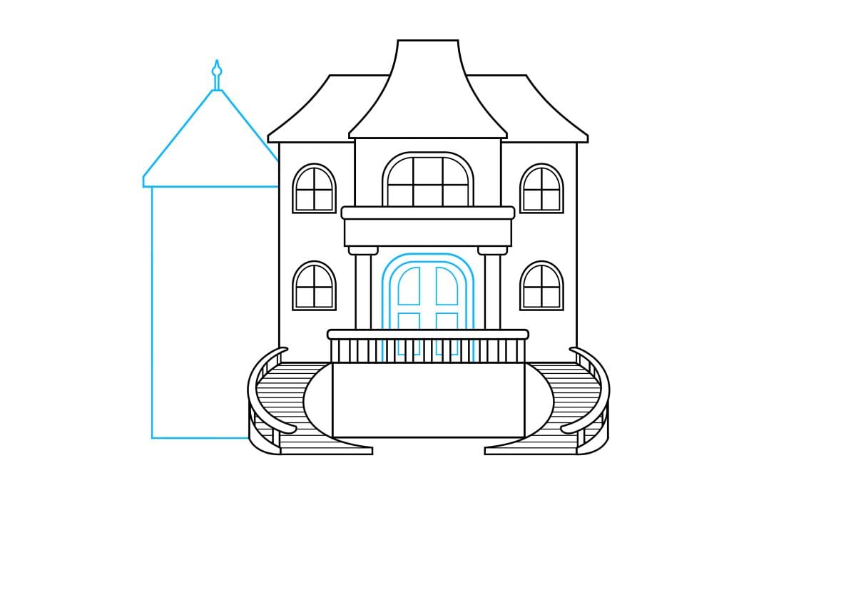 How To Draw A Rich House