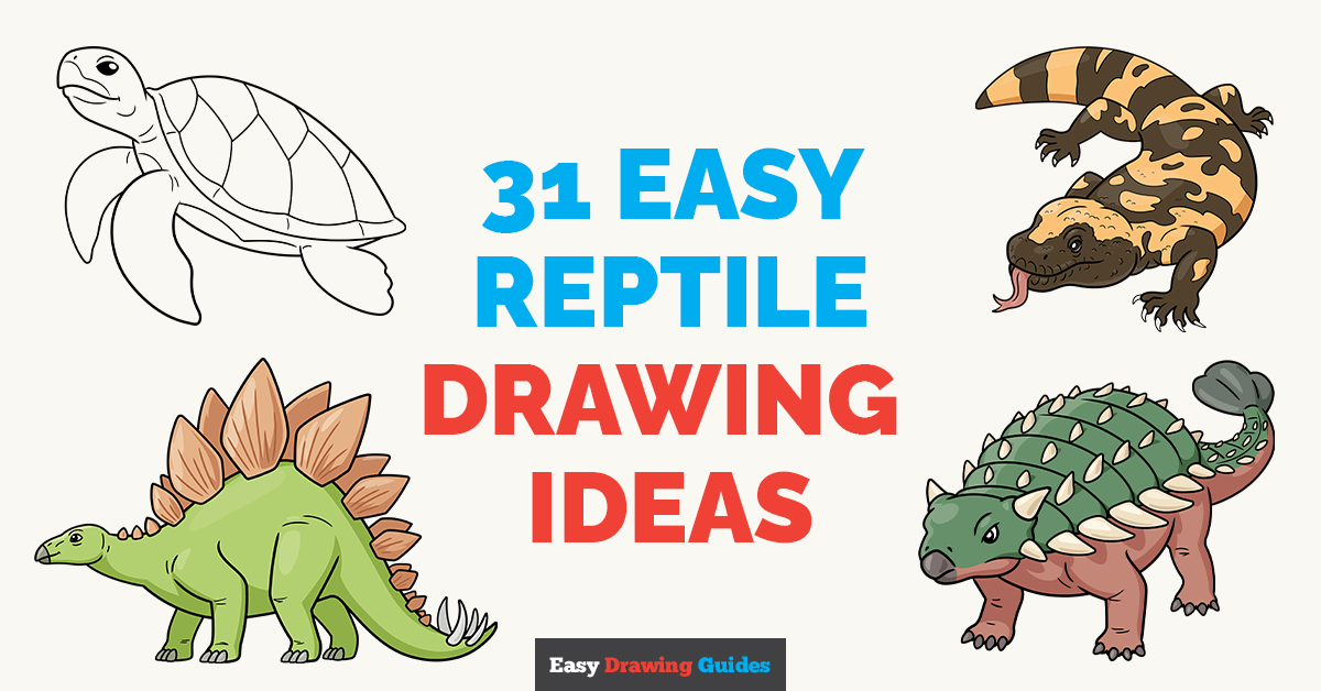 31 Reptile Drawing Ideas Featured Image