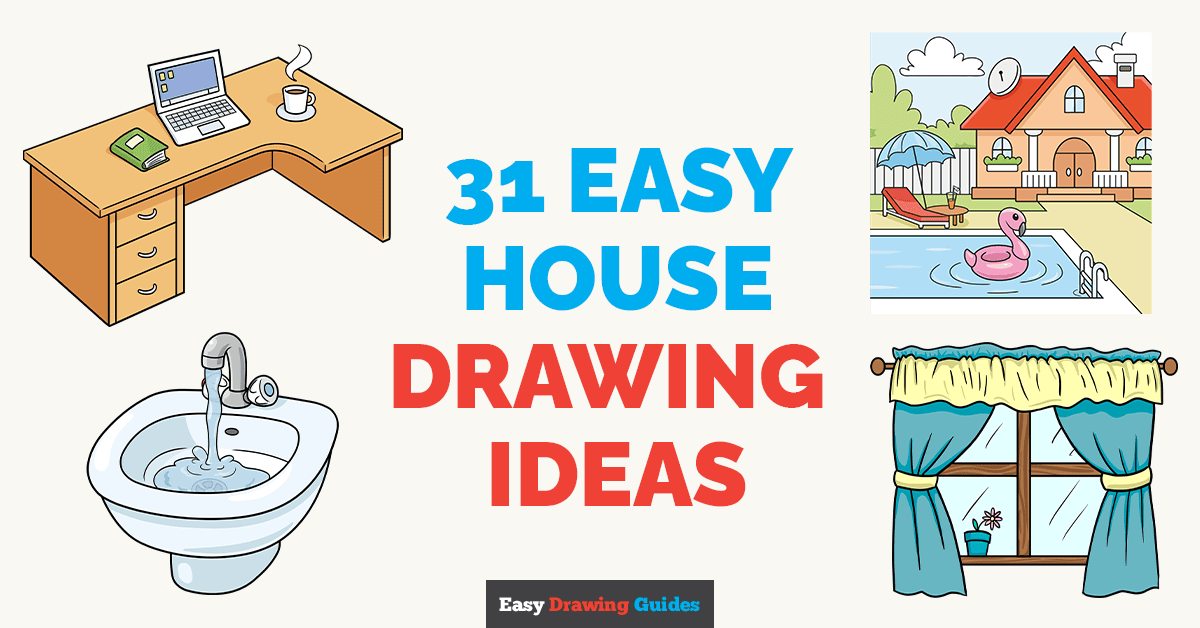 31 Easy House Drawing Tutorials for Kids Featured Image