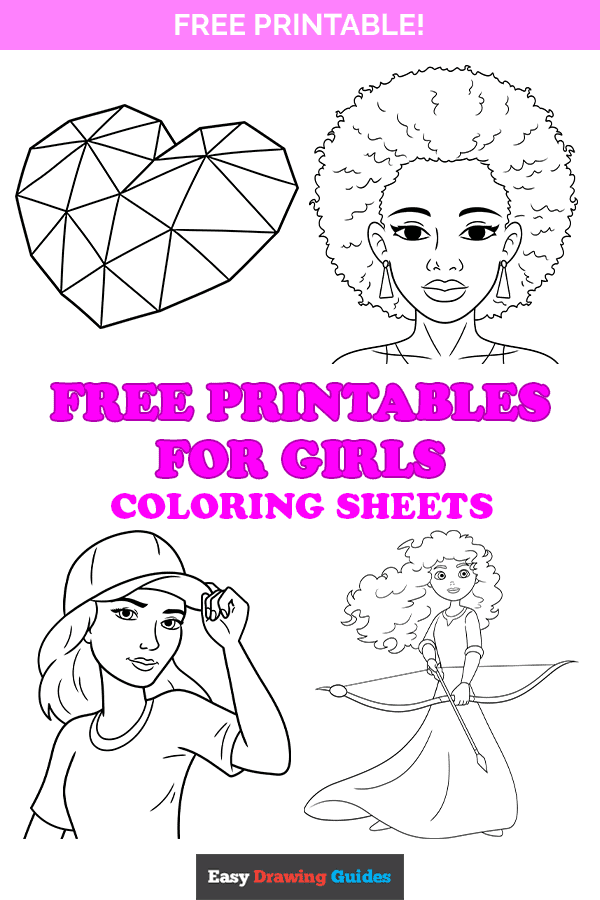 Best Printable Coloring Pages for Kids, Coloring Pages with Girls