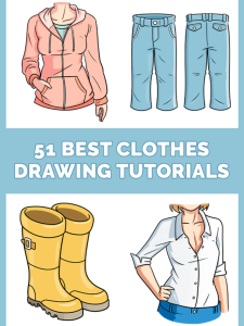 51 Easy Clothes Drawing Tutorials Pinterest Image