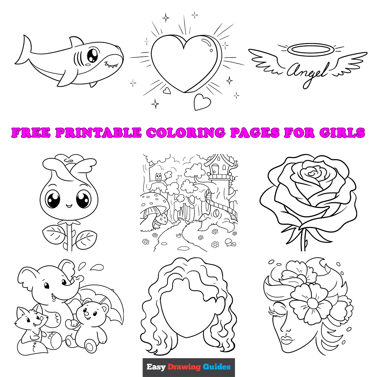 Girls Colouring Pages For Kids Girls Colouring Pages For Kids