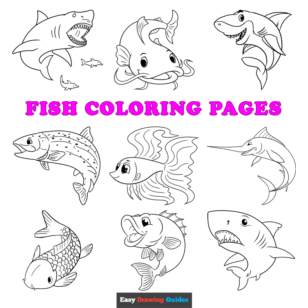 Free Printable Fish Coloring Pages For Kids Free Printable Fish Coloring Pages For Kids