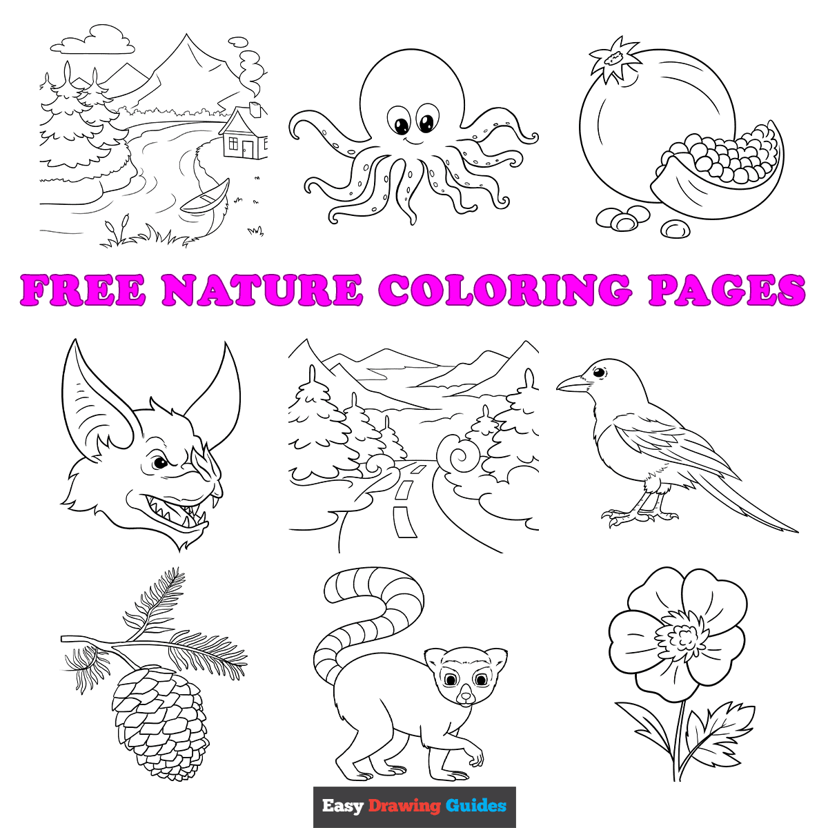Free Printable Nature Coloring Pages For Kids Free Printable Nature Coloring Pages For Kids