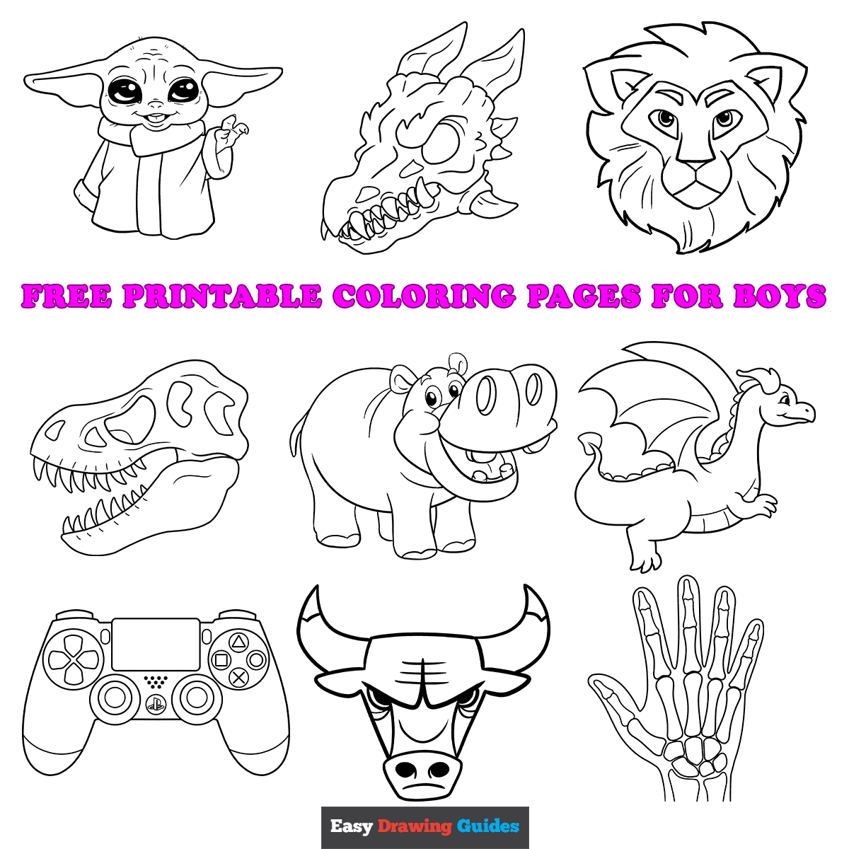 Dinosaur Drawings Easy Drawing Guides