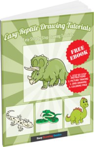 18 Easy Reptile Drawing Tutorials - 3D ebook cover