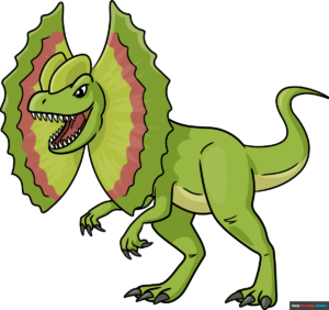 How to Draw a Dilophosaurus Featured Image