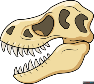 How to Draw a Dinosaur Skull Featured Image