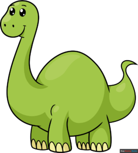 How to Draw an Easy Dinosaur for Kids Featured Image
