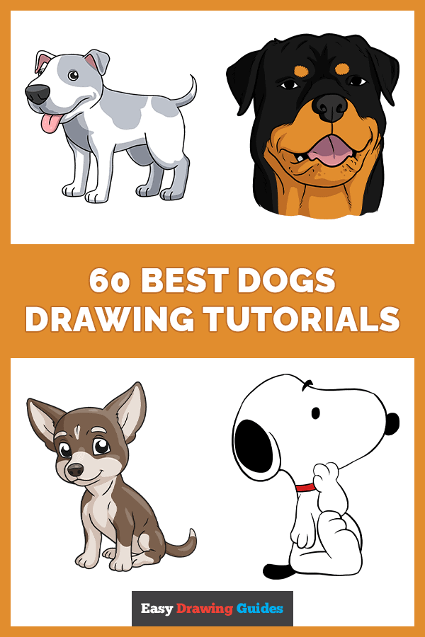 60 Easy Dog Drawing Ideas Pinterest Image