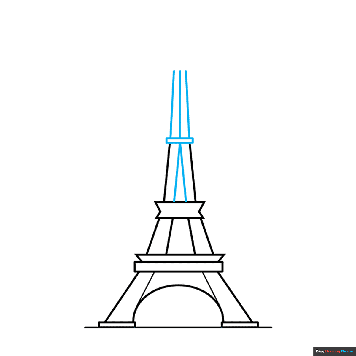 Eiffel Tower Drawing Tutorial
