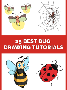 25 Easy Bug Drawing Tutorials Pinterest Image