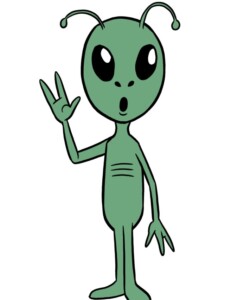 Alien drawing tutorial - web story - complete