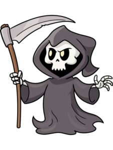 Cartoon Death drawing tutorial - web story - complete