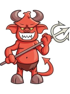 Cartoon Devil drawing tutorial - web story - complete