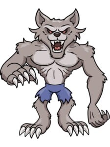 Cartoon Werewolf drawing tutorial - web story - complete