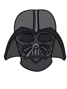 Darth Vader drawing tutorial - web story - complete