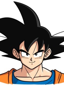 Goku drawing tutorial - web story - complete