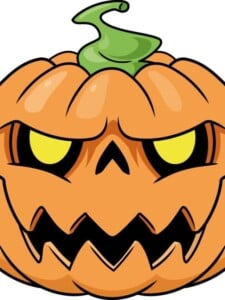 Halloween Pumpkin drawing tutorial - web story - complete