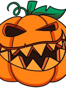 Jack O'Lantern drawing tutorial - web story - complete