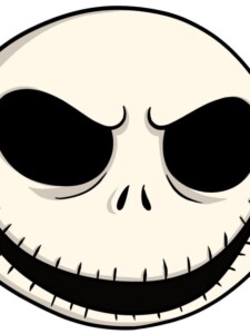 Jack Skellington's Face drawing tutorial - web story - complete