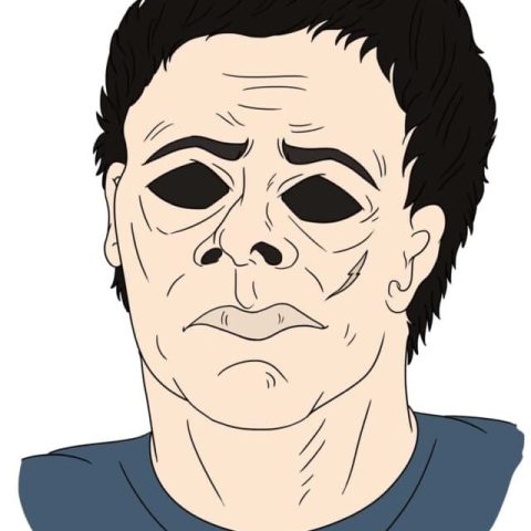 Michael Myers from Halloween drawing tutorial - web story - complete