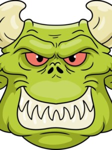 Monster Face drawing tutorial - web story - complete