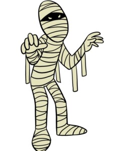 Mummy drawing tutorial - web story - complete