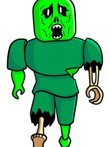 Roblox Zombie drawing tutorial - web story - complete