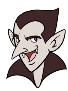 Vampire drawing tutorial - web story - complete
