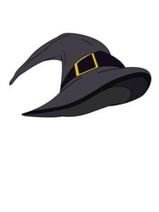 Witch Hat drawing tutorial - web story - complete