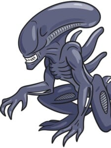 Xenomorph Alien drawing tutorial - web story - complete