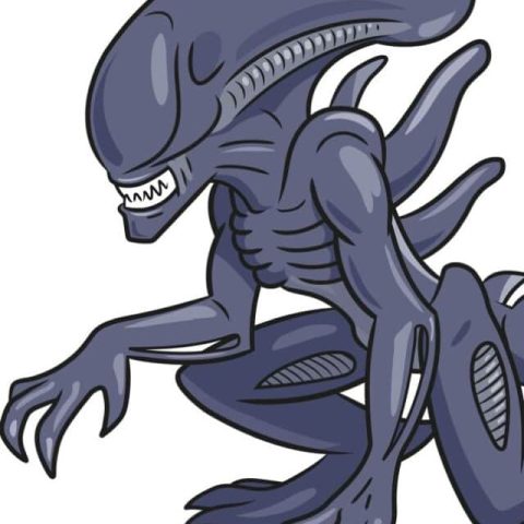 Xenomorph Alien drawing tutorial - web story - complete