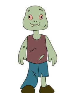 Zombie drawing tutorial - web story - complete