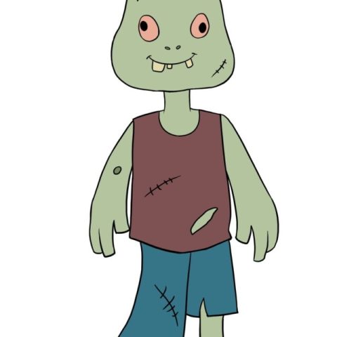 Zombie drawing tutorial - web story - complete