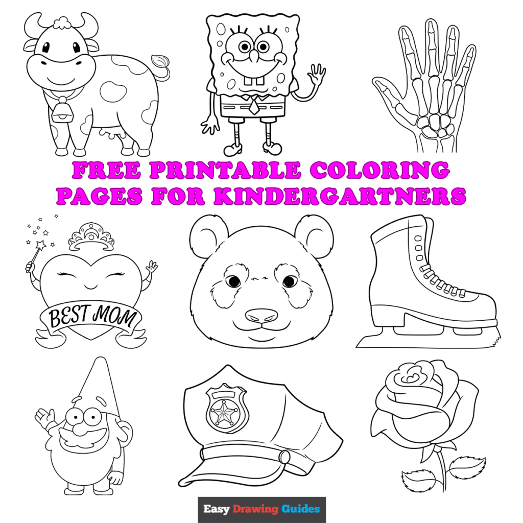 Free printable kindergartners coloring sheets - featured image