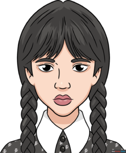How to Draw Wednesday Addams Featured Image
