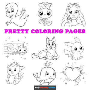 Free Pretty Printable Coloring Pages for Kids - featured image