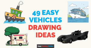 49 Easy Vehicles Drawing Tutorials Featured Image