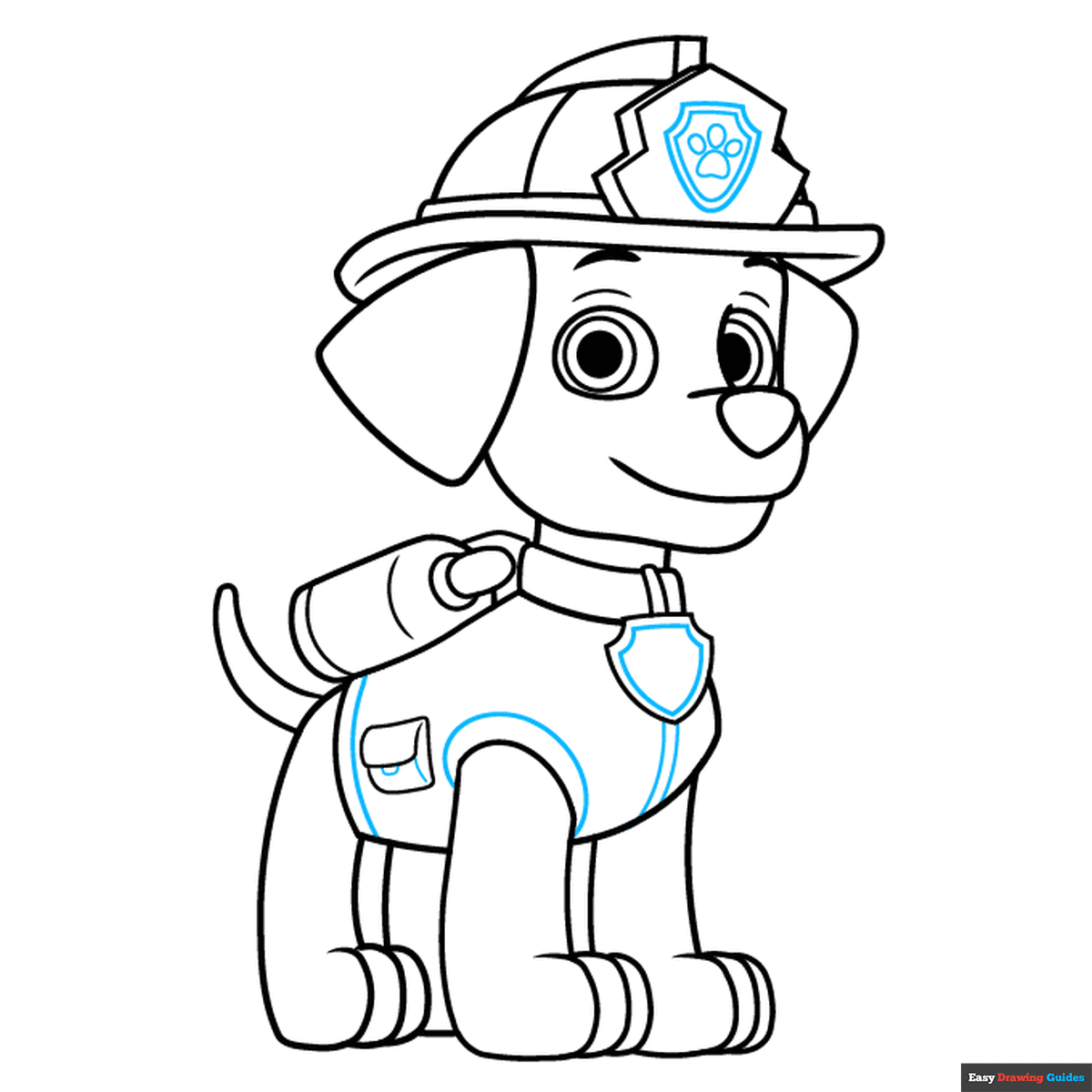 How To Draw Marshall From Paw Patrol Really Easy Drawing Tutorial How To Draw Marshall From Paw Patrol Really Easy Drawing Tutorial