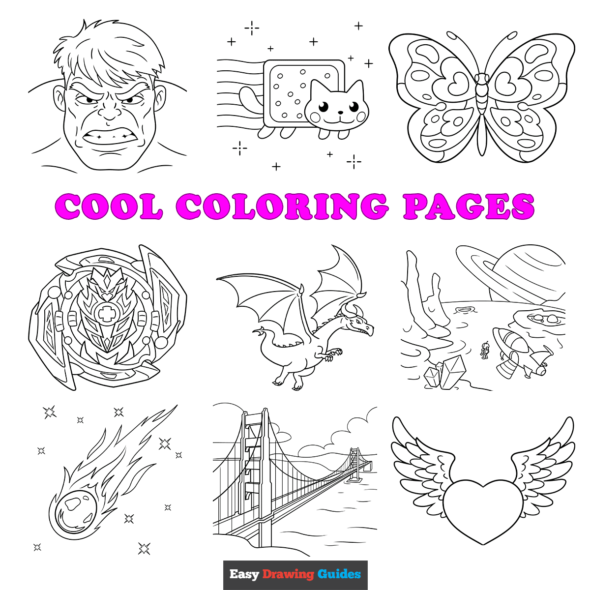 Cool Coloring Pages Featured Image