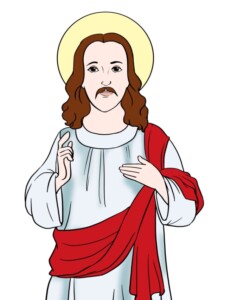 Jesus drawing tutorial - web story - complete