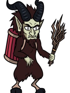 Krampus drawing tutorial - web story - complete