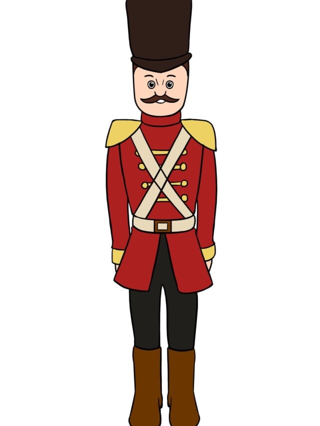 Nutcracker drawing tutorial - web story - complete
