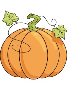 Pumpkin drawing tutorial - web story - complete