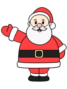 Santa Claus drawing tutorial - web story - complete